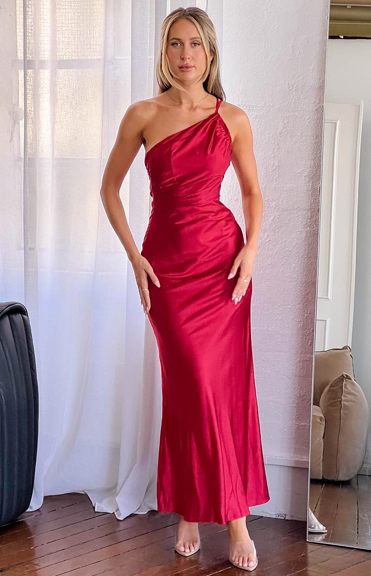 Tina Red Formal Maxi Dress — 1