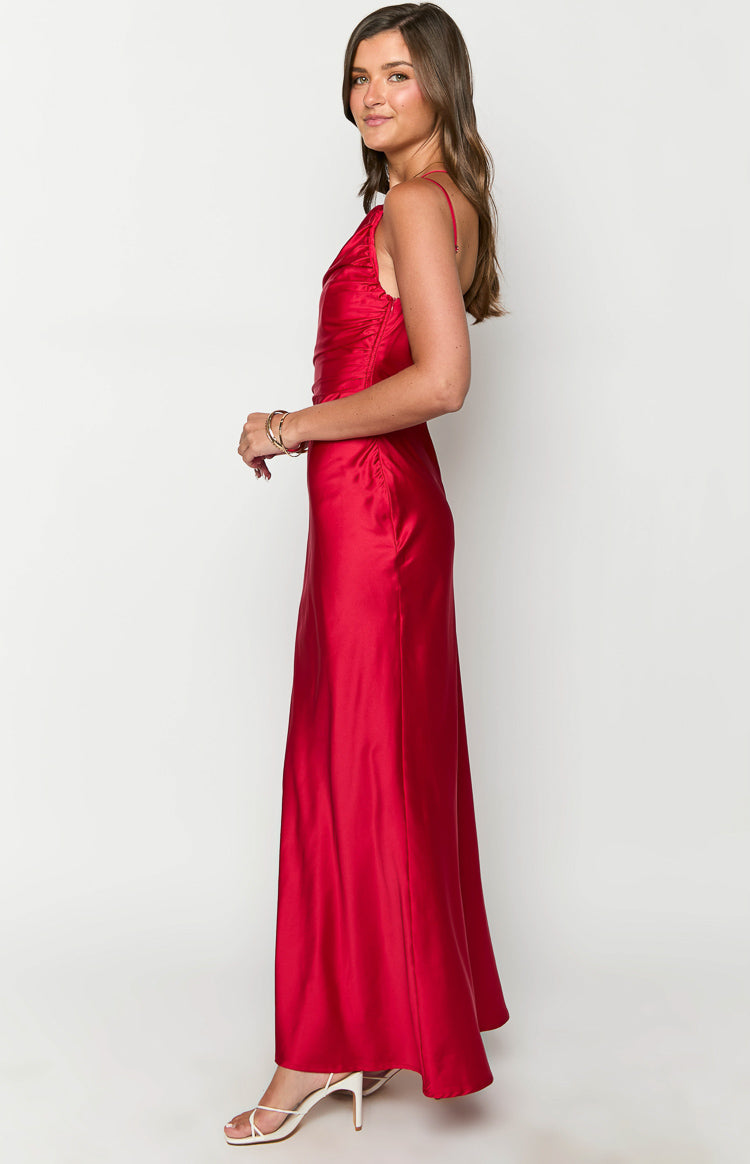 Tina Red Formal Maxi Dress — 4