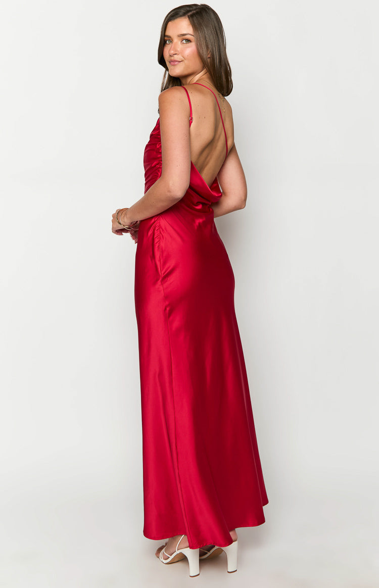 Tina Red Formal Maxi Dress — 5