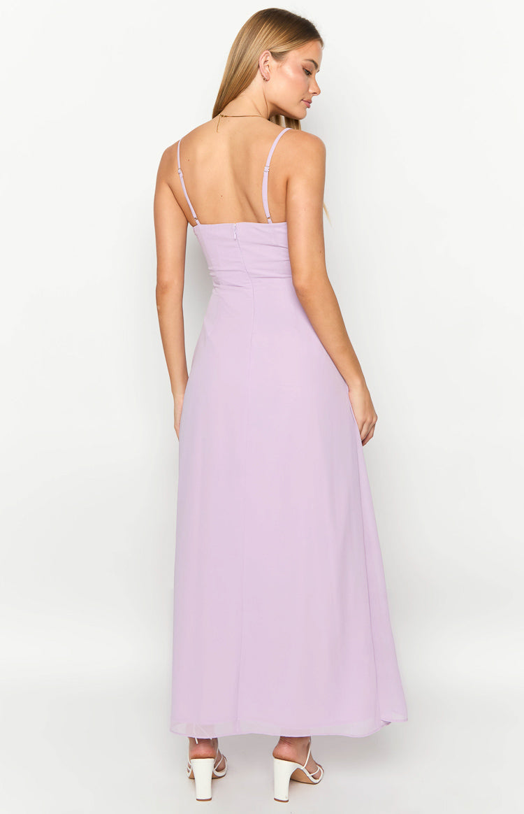 Flossie Lilac Maxi Sleeveless Dress — 5