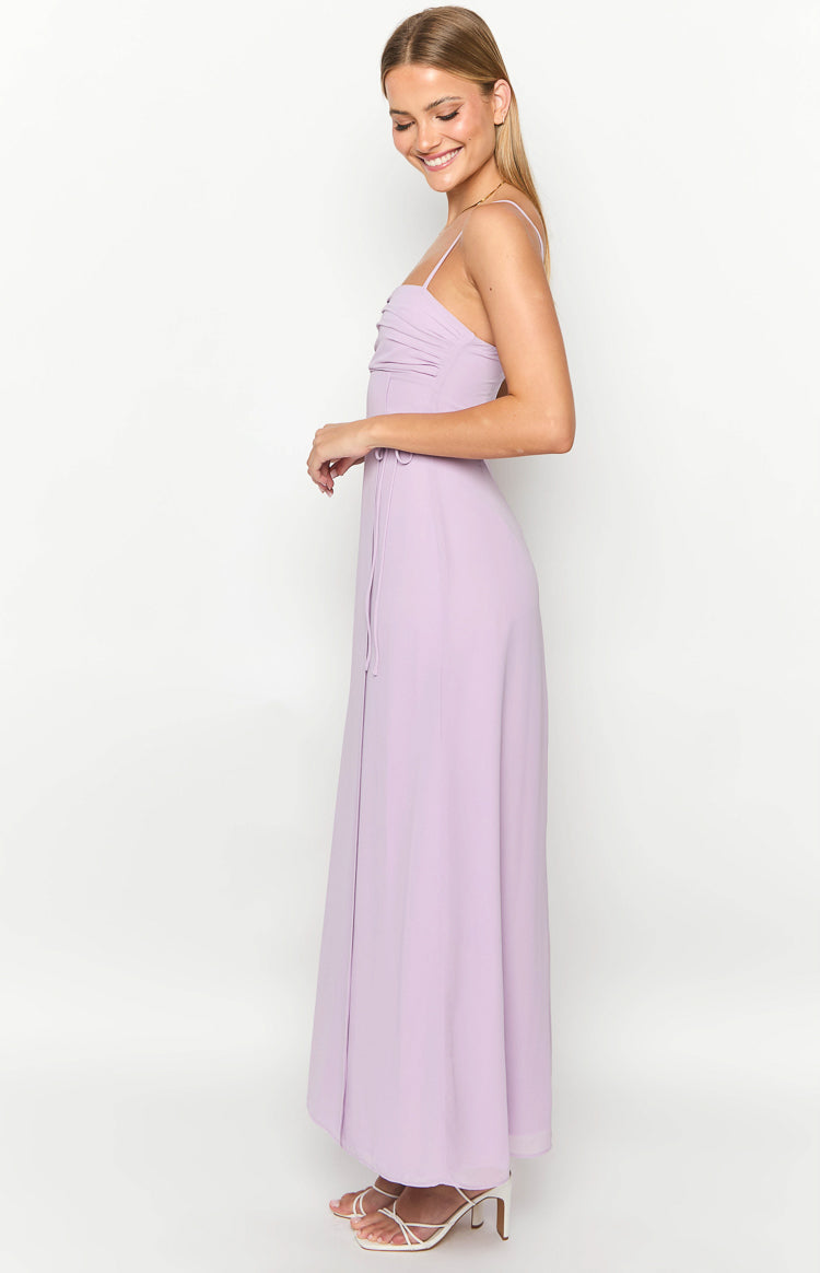 Flossie Lilac Maxi Sleeveless Dress — 4