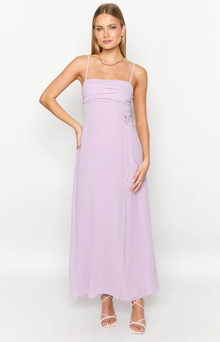 Flossie Lilac Maxi Sleeveless Dress — 3