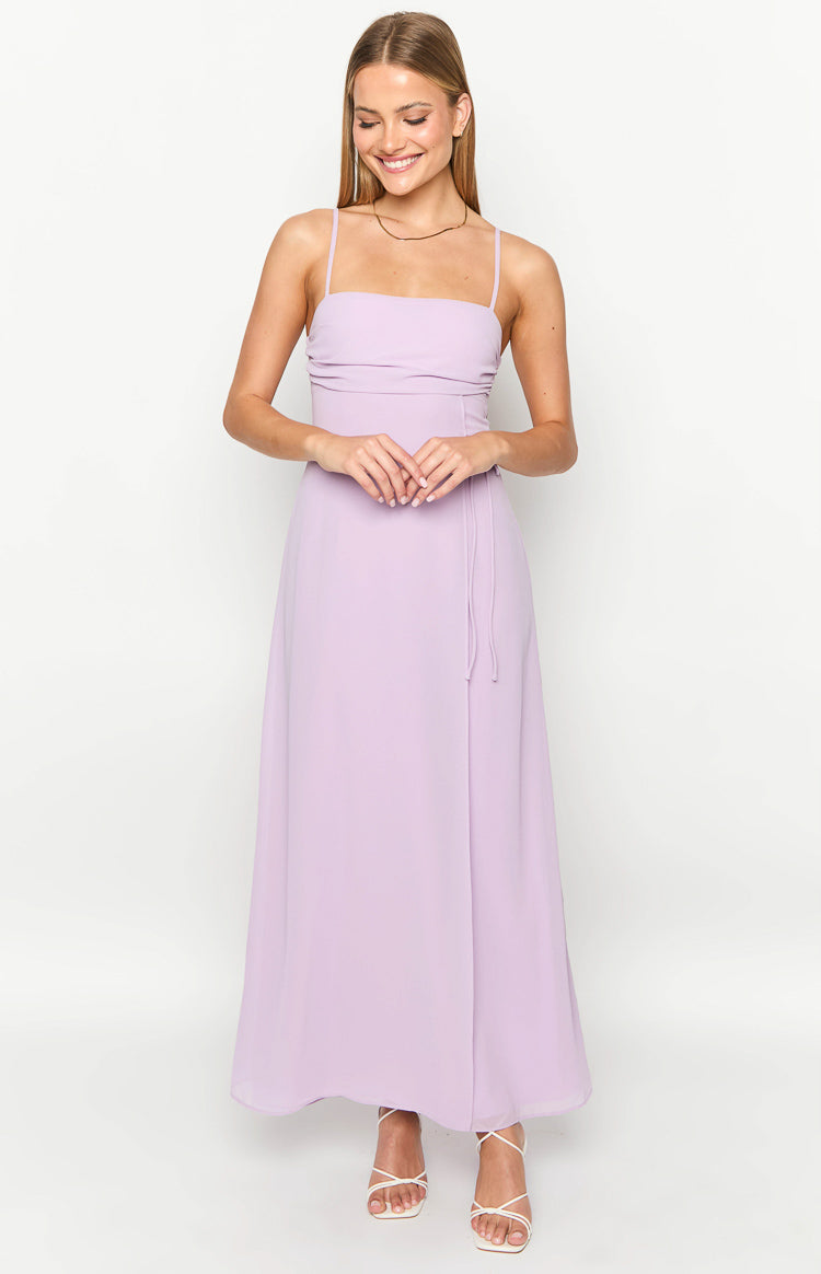 Flossie Lilac Maxi Sleeveless Dress — 1