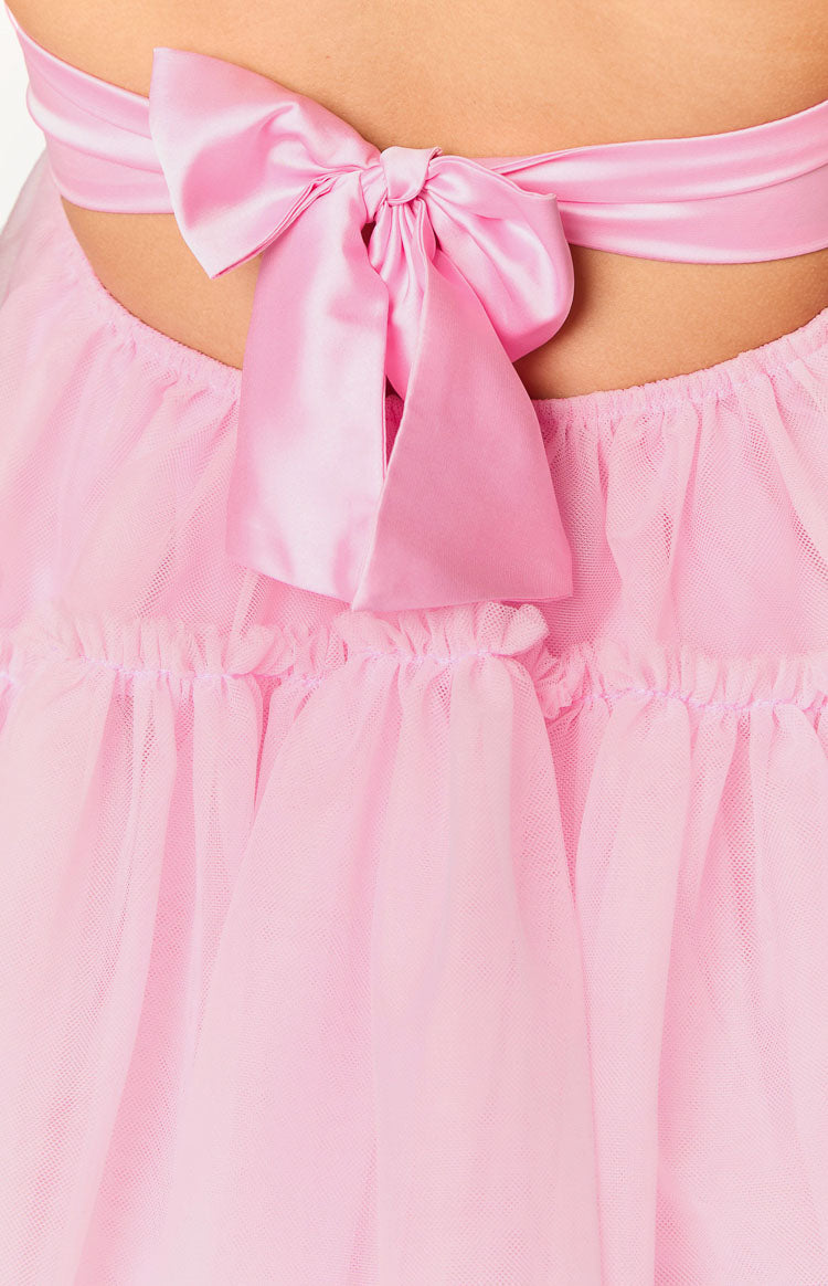 Abigail Pink Strapless Mini Dress — 6