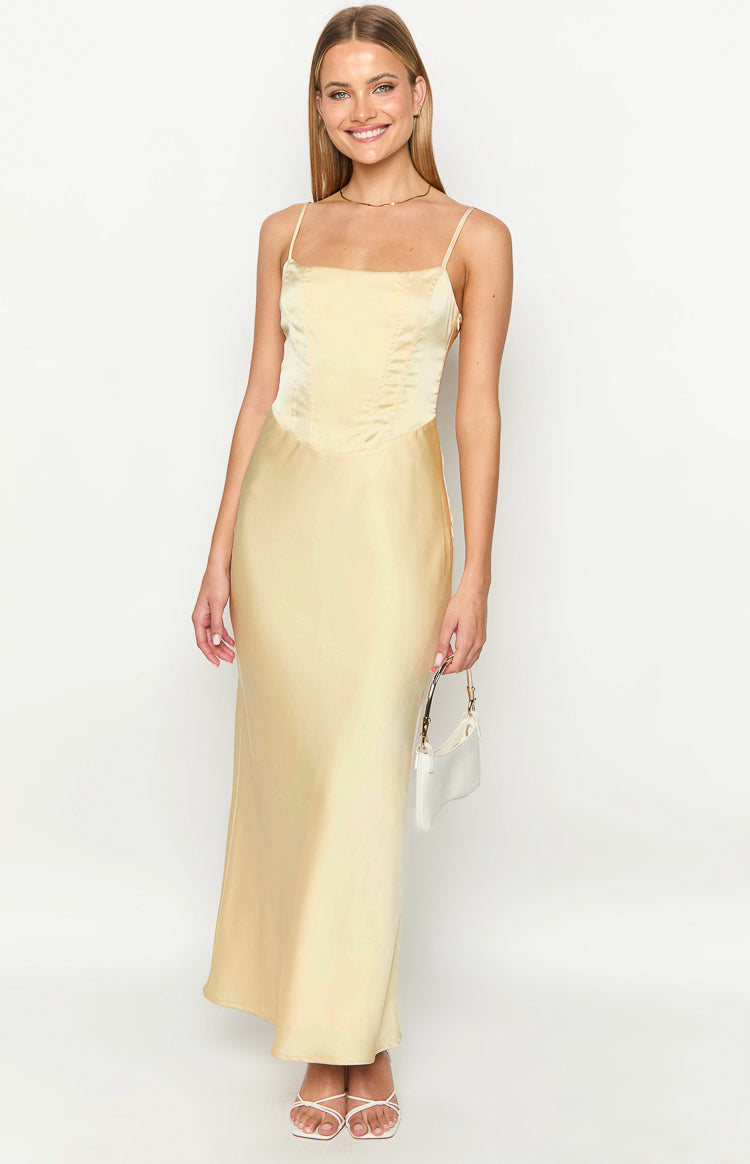 Heartbeat Yellow Maxi Dress — 3