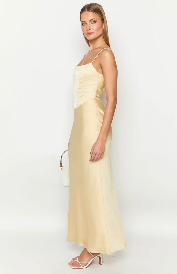 Heartbeat Yellow Maxi Dress — 4