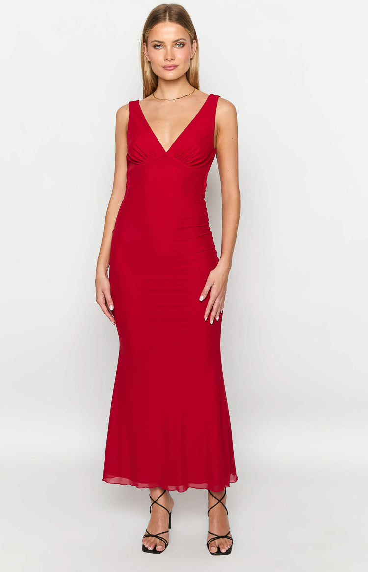 Matisse Red Maxi Dress — 3