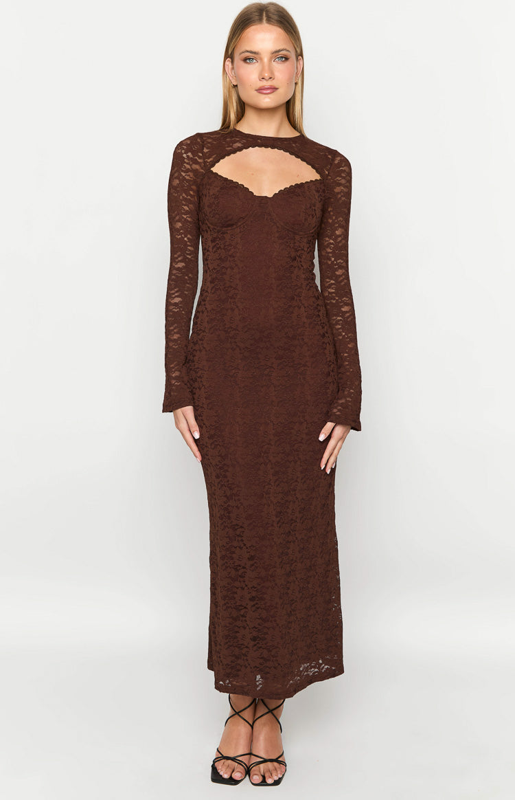 Camielle Brown Maxi Dress — 2