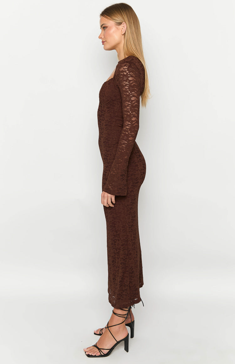 Camielle Brown Maxi Dress — 4
