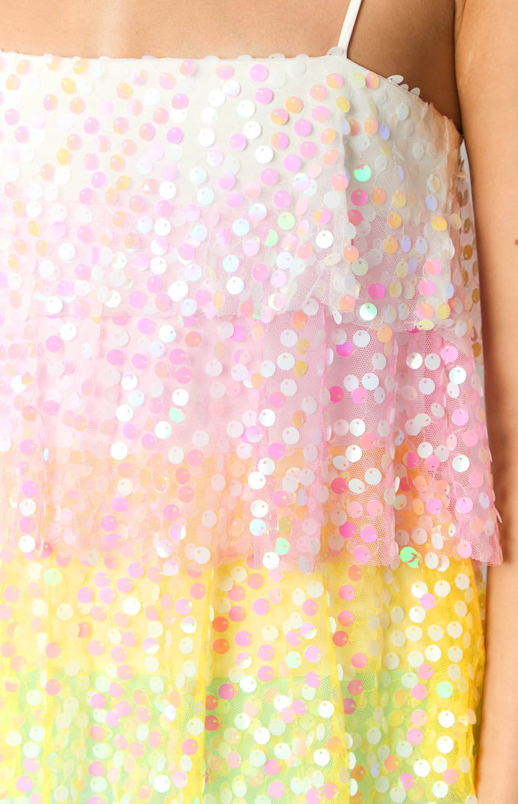 Darcy Rainbow Sparkle Mini Dress — 6