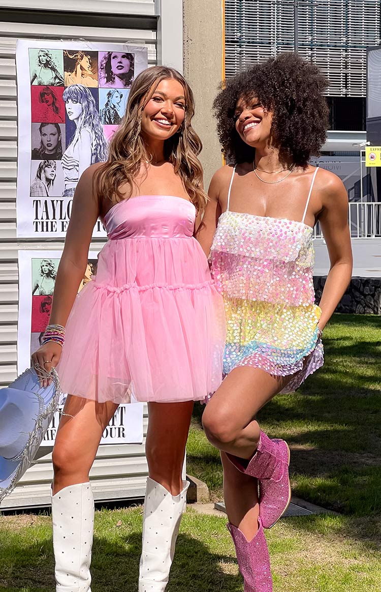 Darcy Rainbow Sparkle Mini Dress — 7