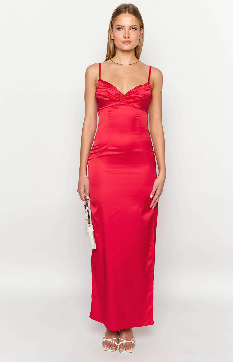 Honey Red Maxi Dress — 1
