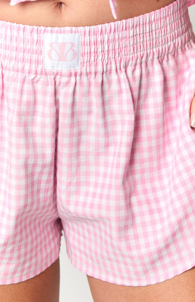Baxter Pink Gingham Shorts — 7