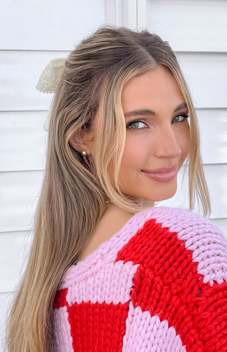 Penelope Cream Bow Hair Clip — 7