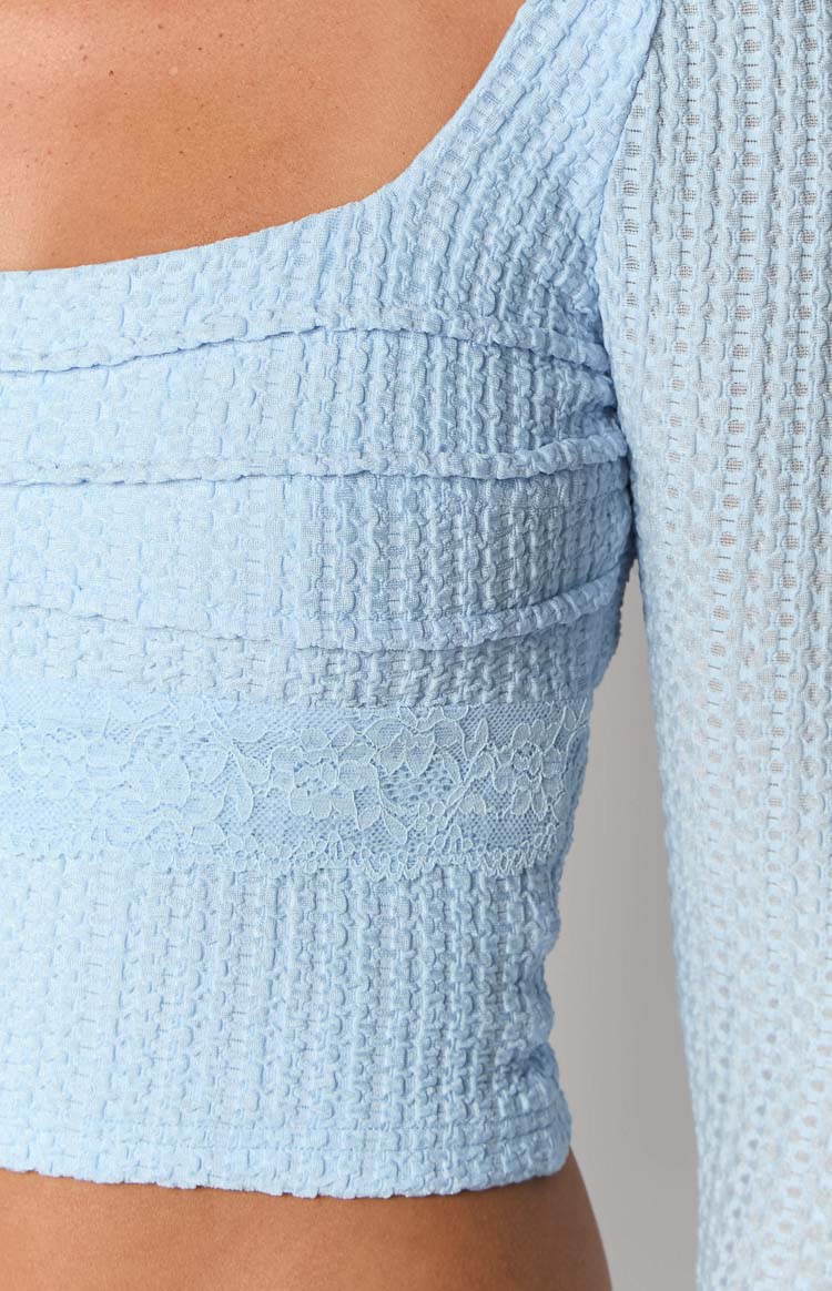 Vida Light Blue Long Sleeve Top — 6