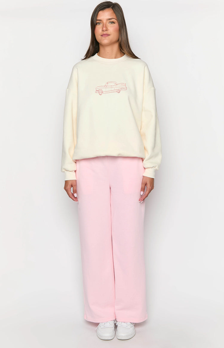 Elodie Cream Crew Neck Sweater — 5