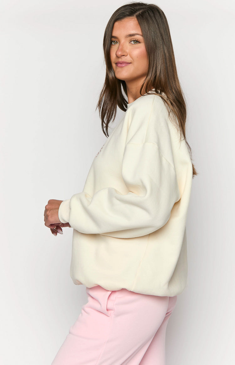 Elodie Cream Crew Neck Sweater — 6