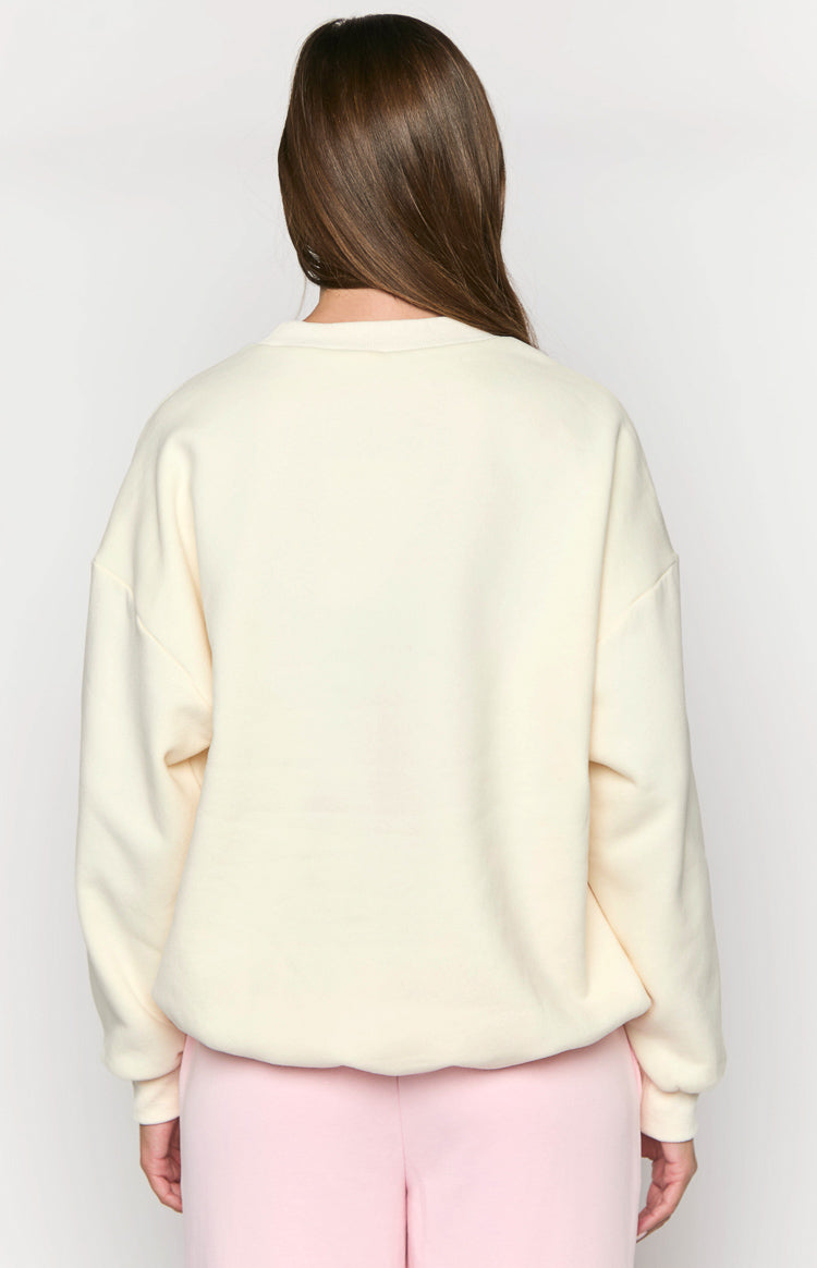 Elodie Cream Crew Neck Sweater — 7