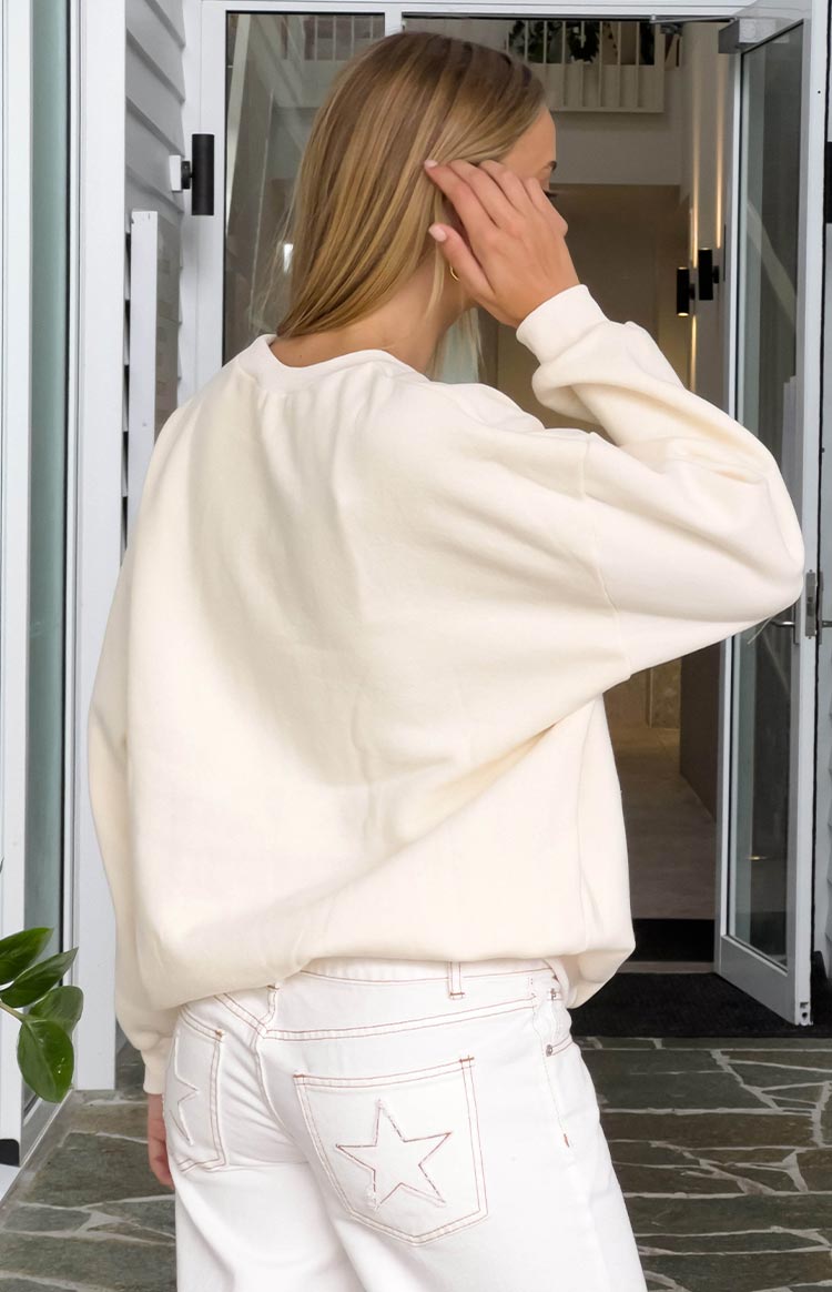 Elodie Cream Crew Neck Sweater — 10