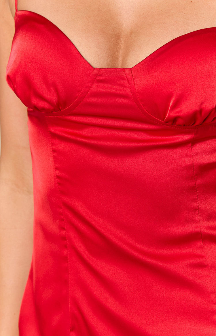 Liz Red Mini Dress — 5
