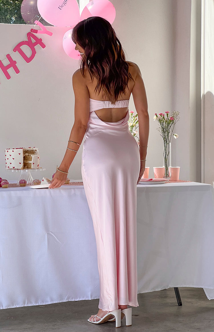 Maiah Light Pink Maxi Dress — 9