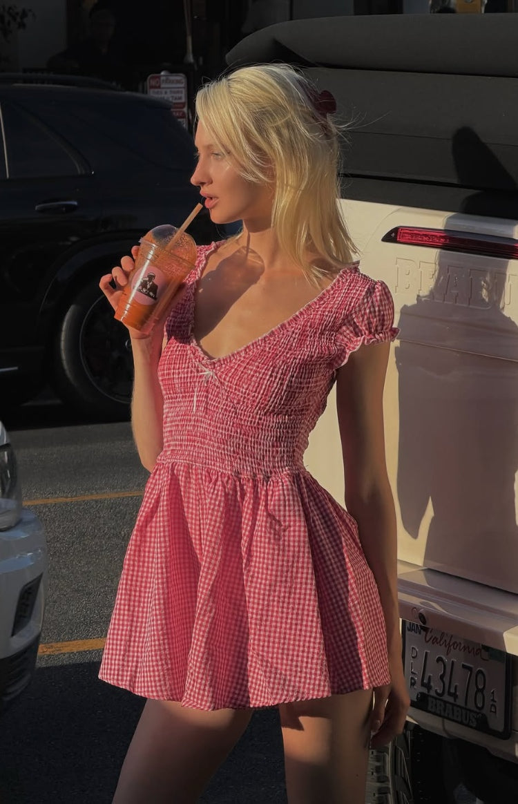 Raldo Red Gingham Playsuit — 1