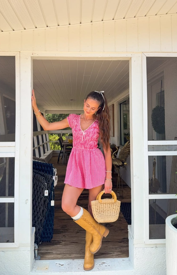Raldo Red Gingham Playsuit — 14
