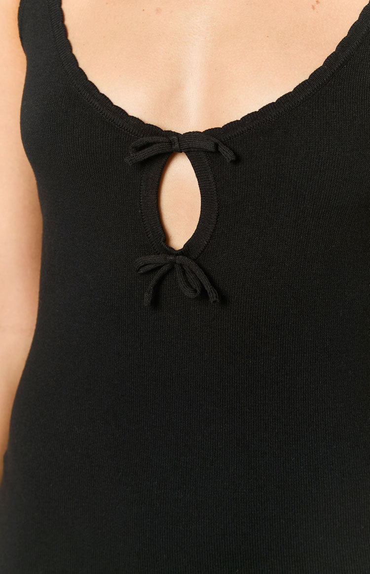 Sandie Black Mini Dress — 7