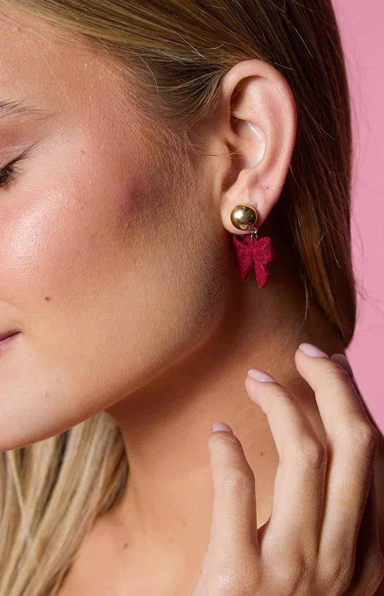 Isibel Red Bow Earrings — 5