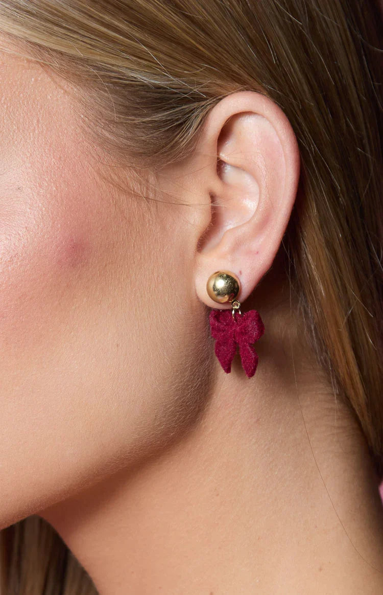 Isibel Red Bow Earrings — 6