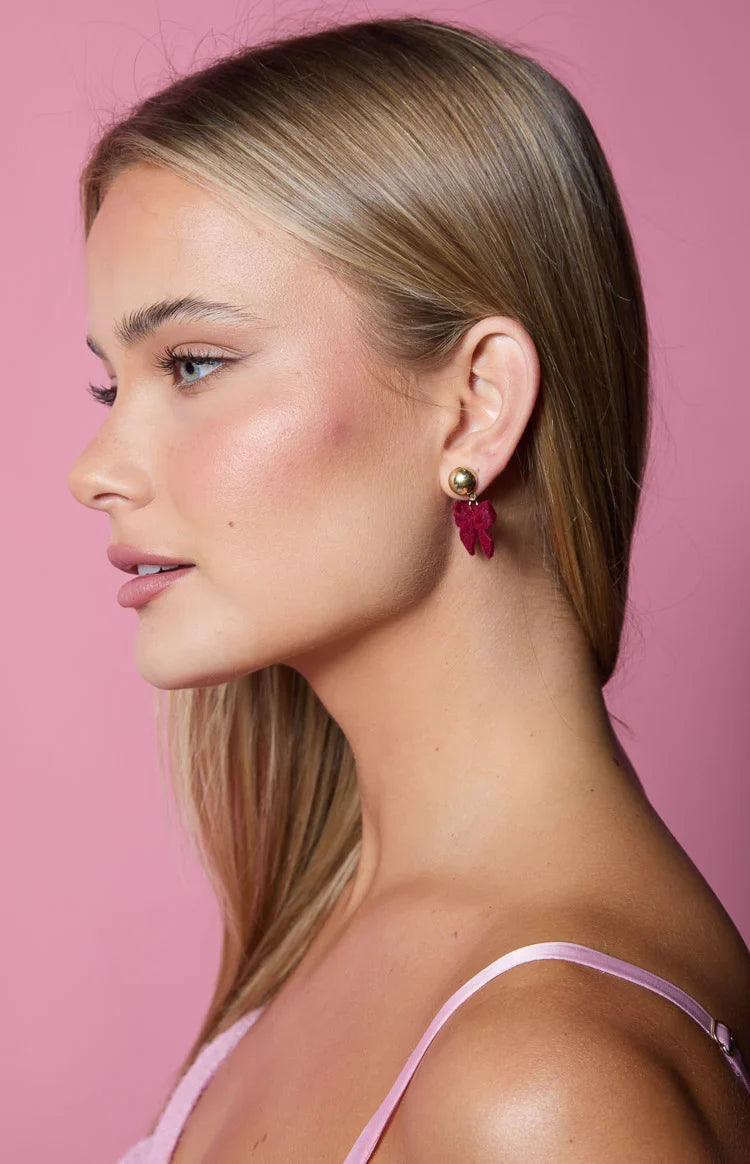 Isibel Red Bow Earrings — 7