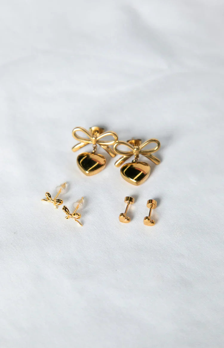Rianne Gold Earrings 3 Pack — 3