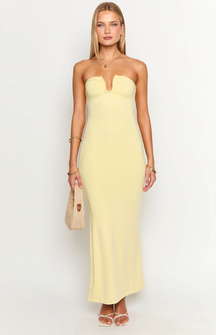 Julie Yellow Maxi Dress — 5