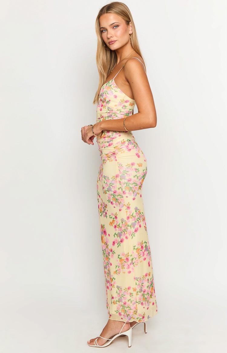 Sintra Yellow Bloom Maxi Dress — 6
