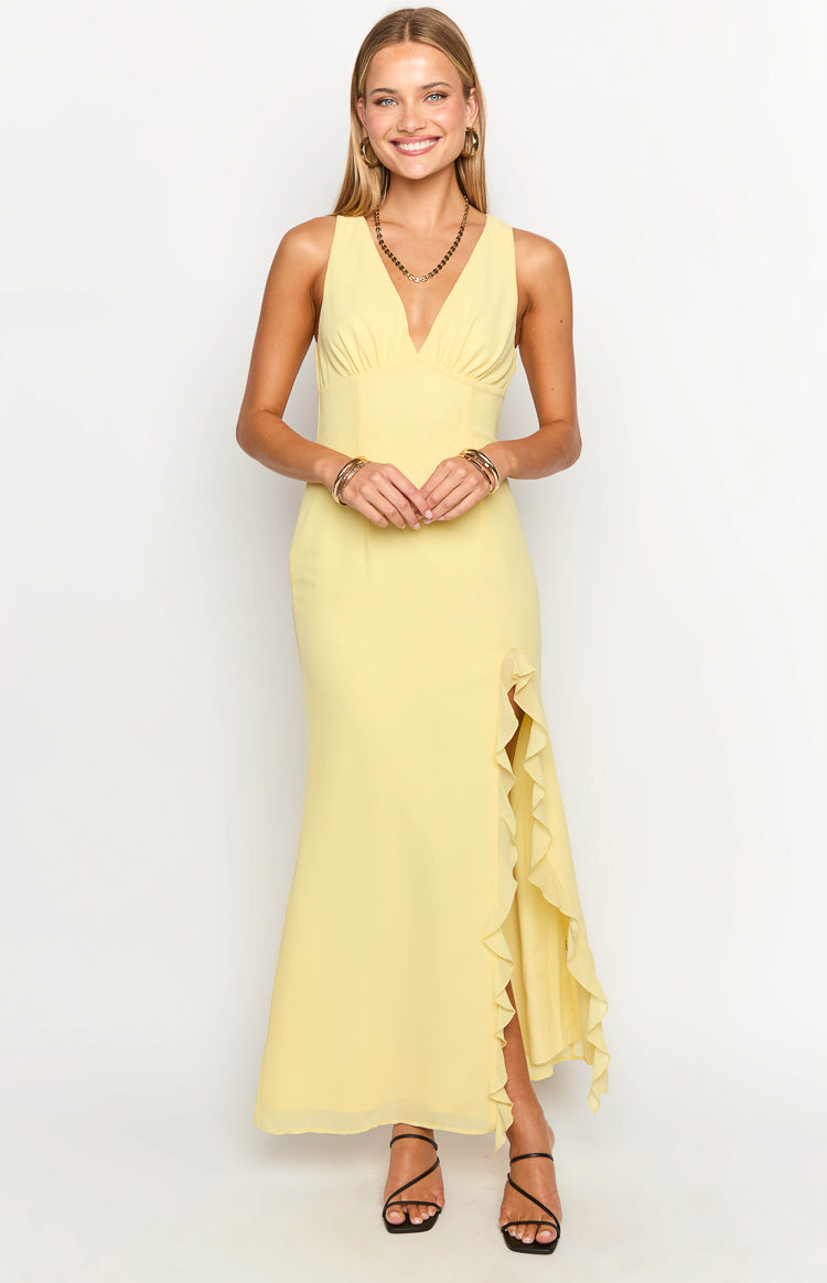 Kris Yellow Maxi Dress — 3