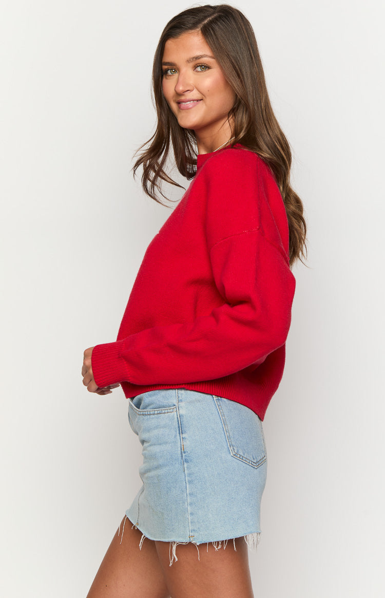 Zami Red Bow Sweater — 5