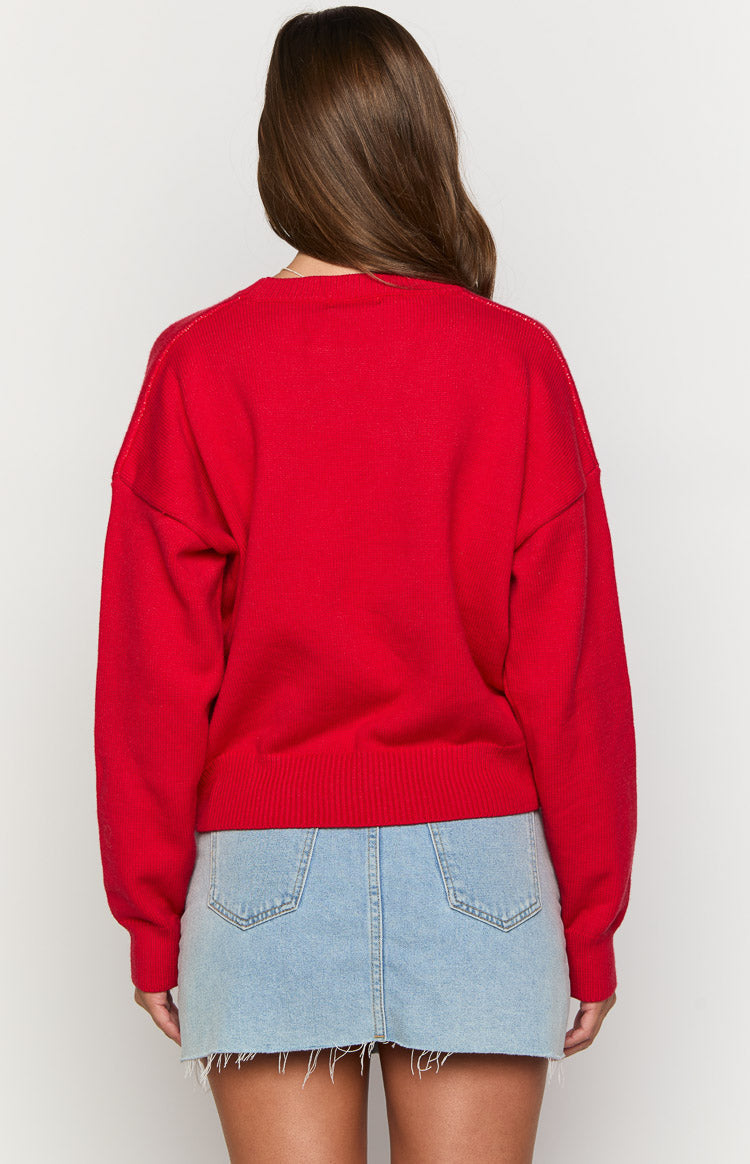 Zami Red Bow Sweater — 6