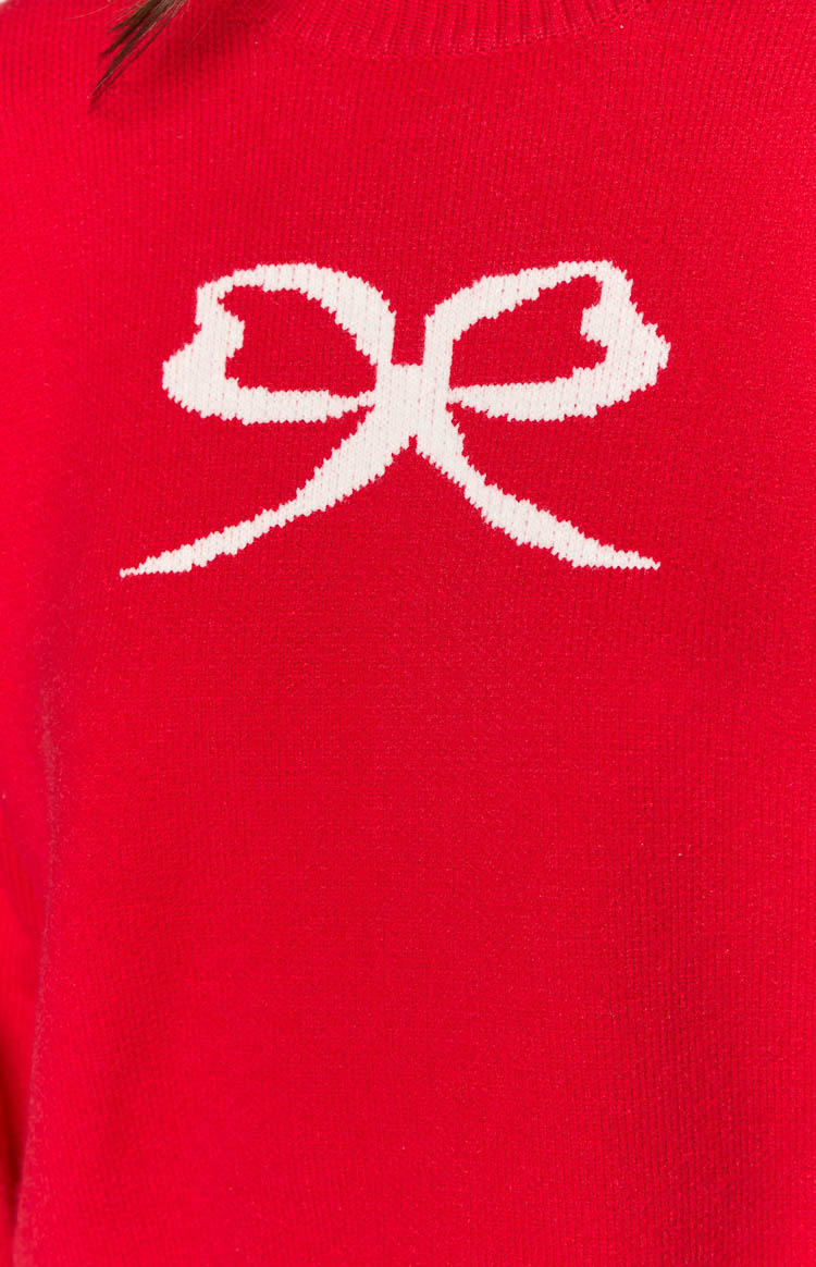 Zami Red Bow Sweater — 7