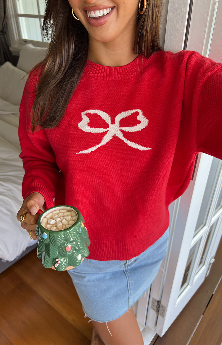 Zami Red Bow Sweater — 11
