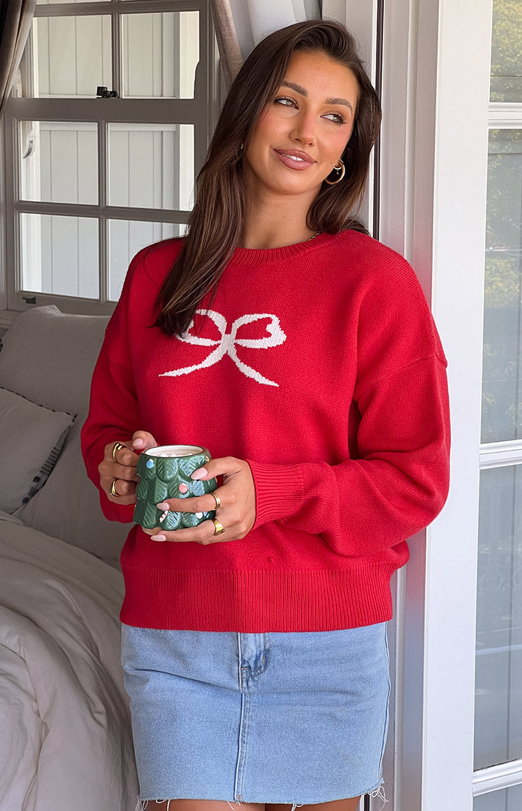 Zami Red Bow Sweater — 12