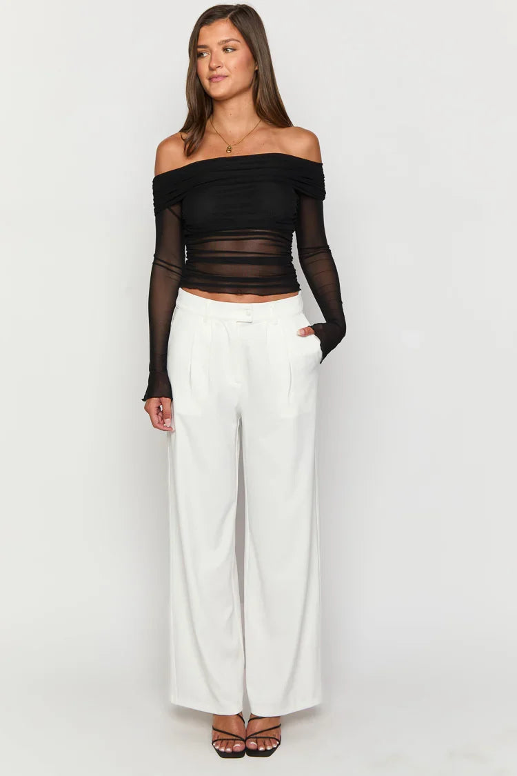 Dien White Tailored Pants — 6