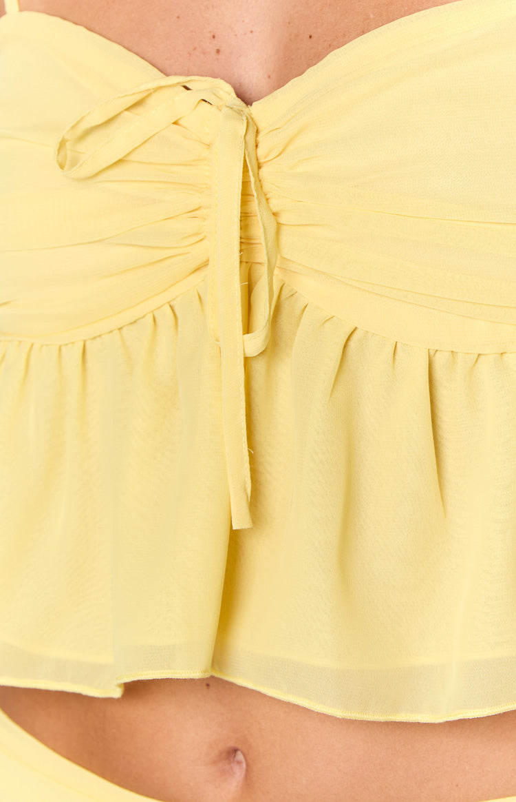 Zyra Yellow Crop Top — 7