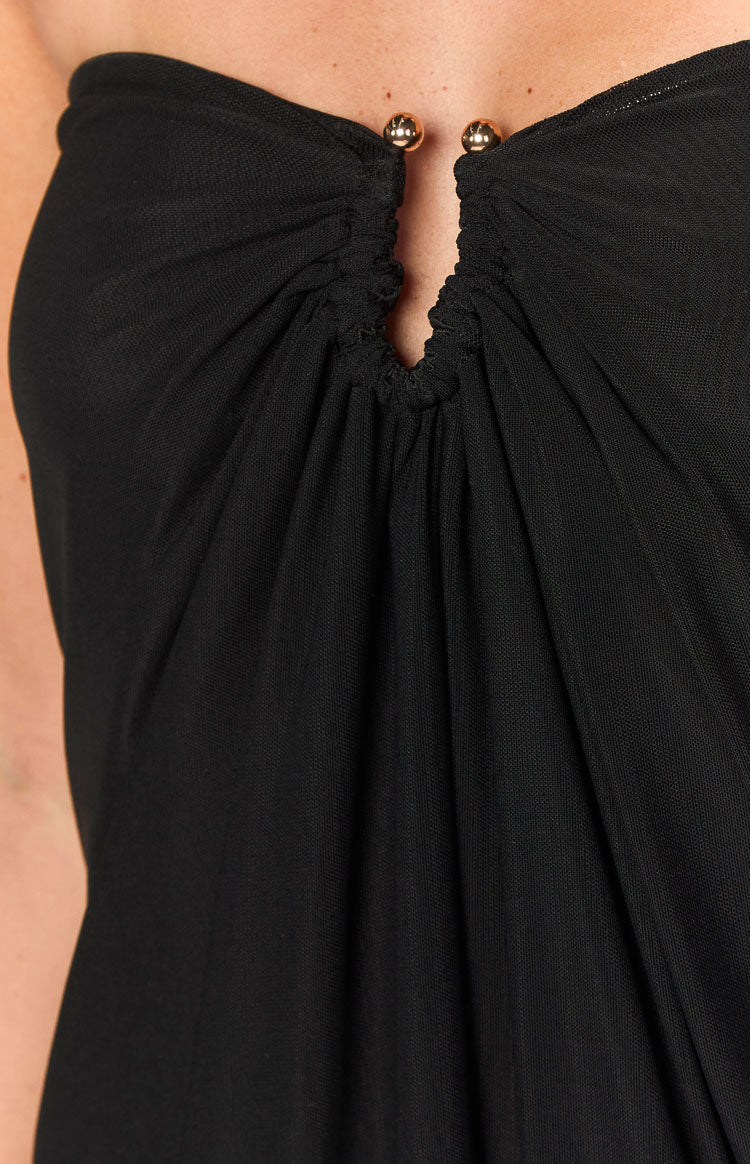 Antoine Black Strapless Mini Dress — 6