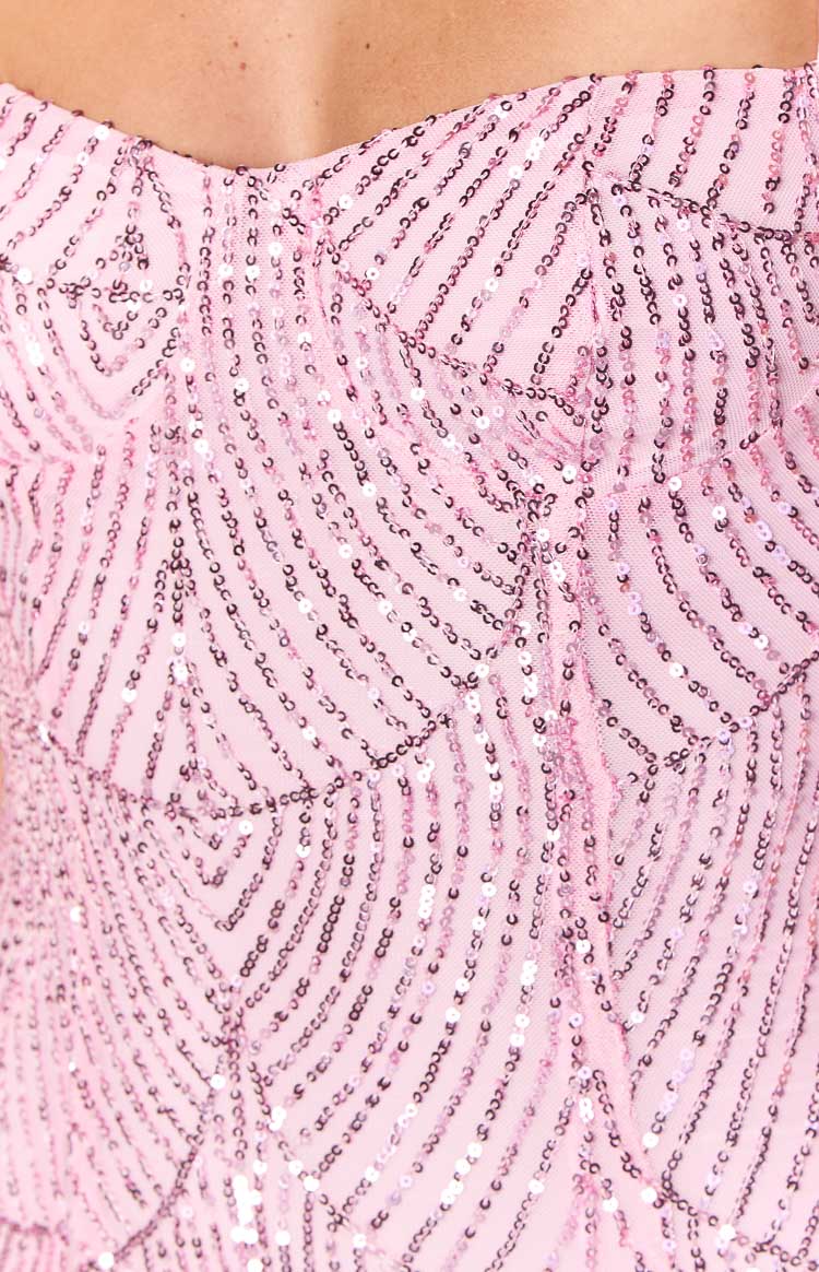 Penny Lane Pink Sequin Mini Dress — 13
