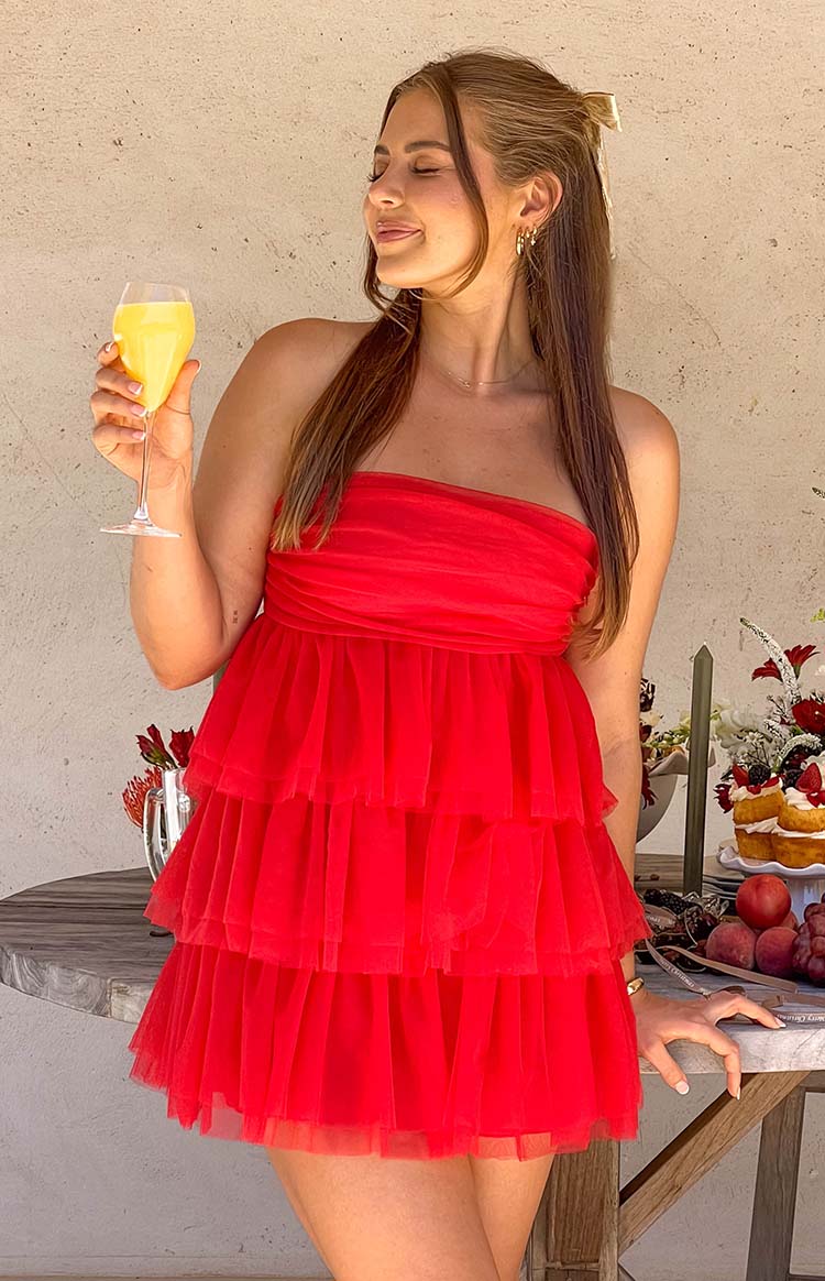 Birthday Girl Red Mini Party Dress — 7