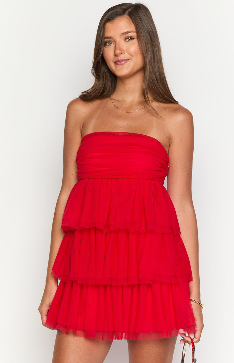 Birthday Girl Red Mini Party Dress — 8