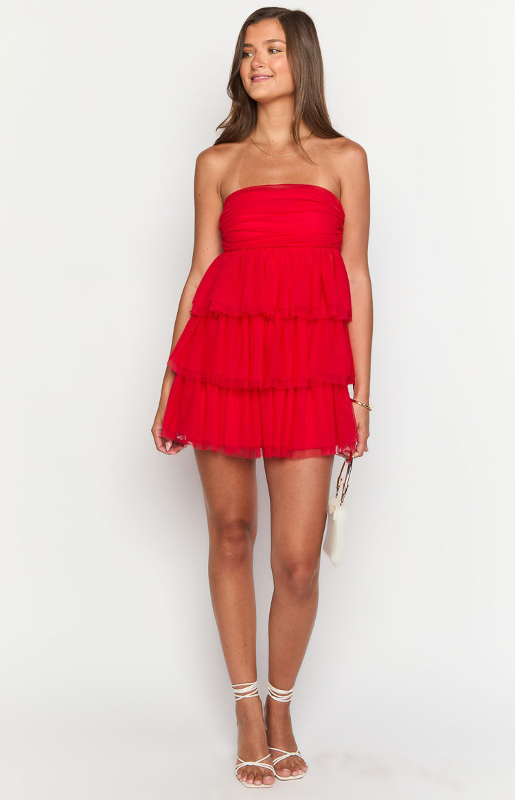 Birthday Girl Red Mini Party Dress — 9
