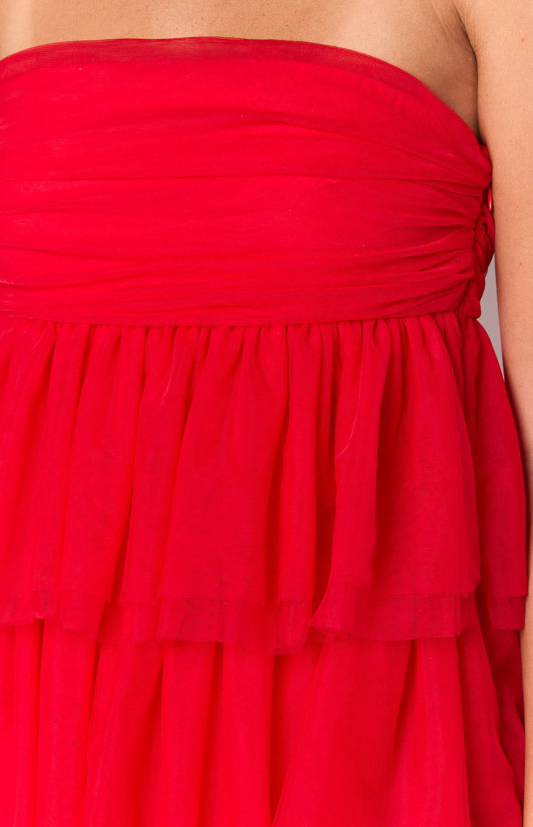 Birthday Girl Red Mini Party Dress — 12