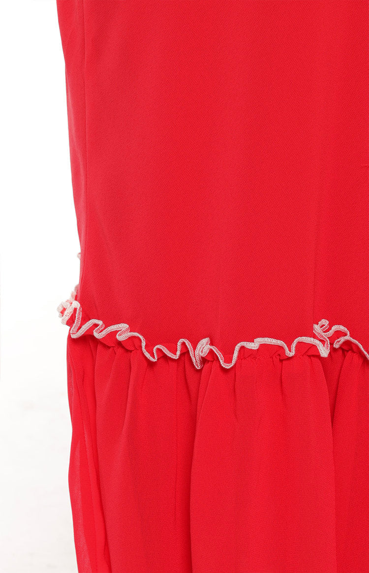 Wiatt Red Maxi Skirt — 8
