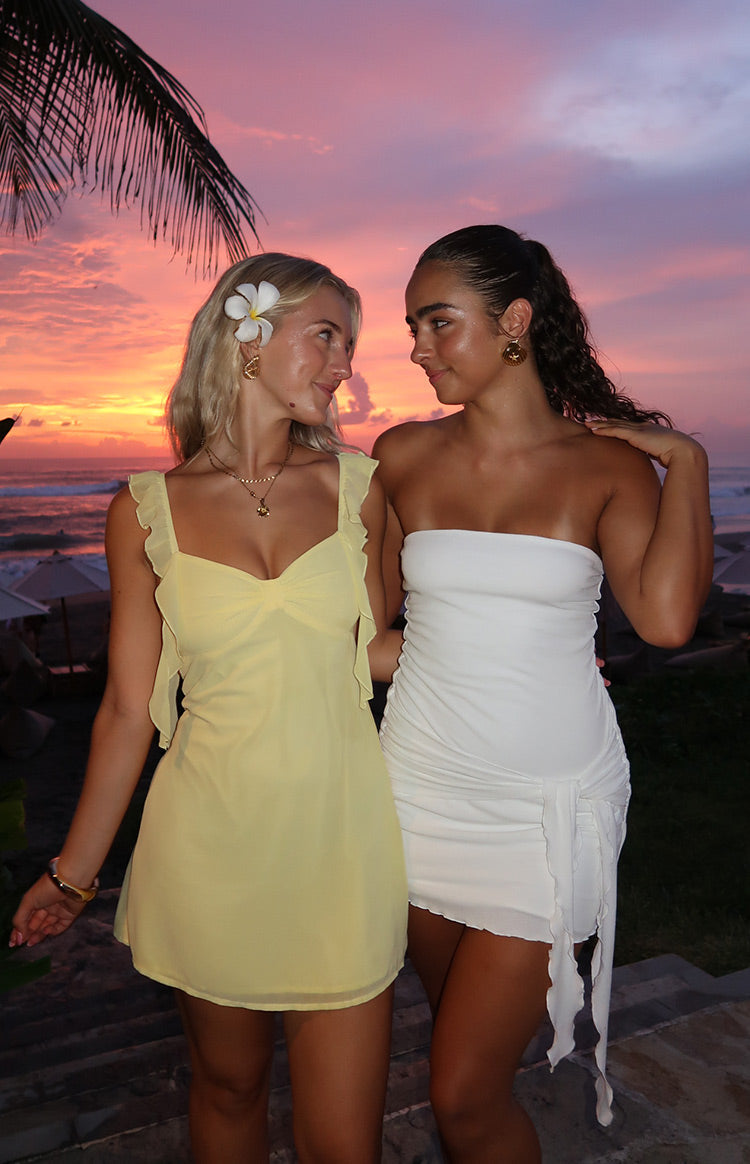 Hadlee White Strapless Mini Dress — 9